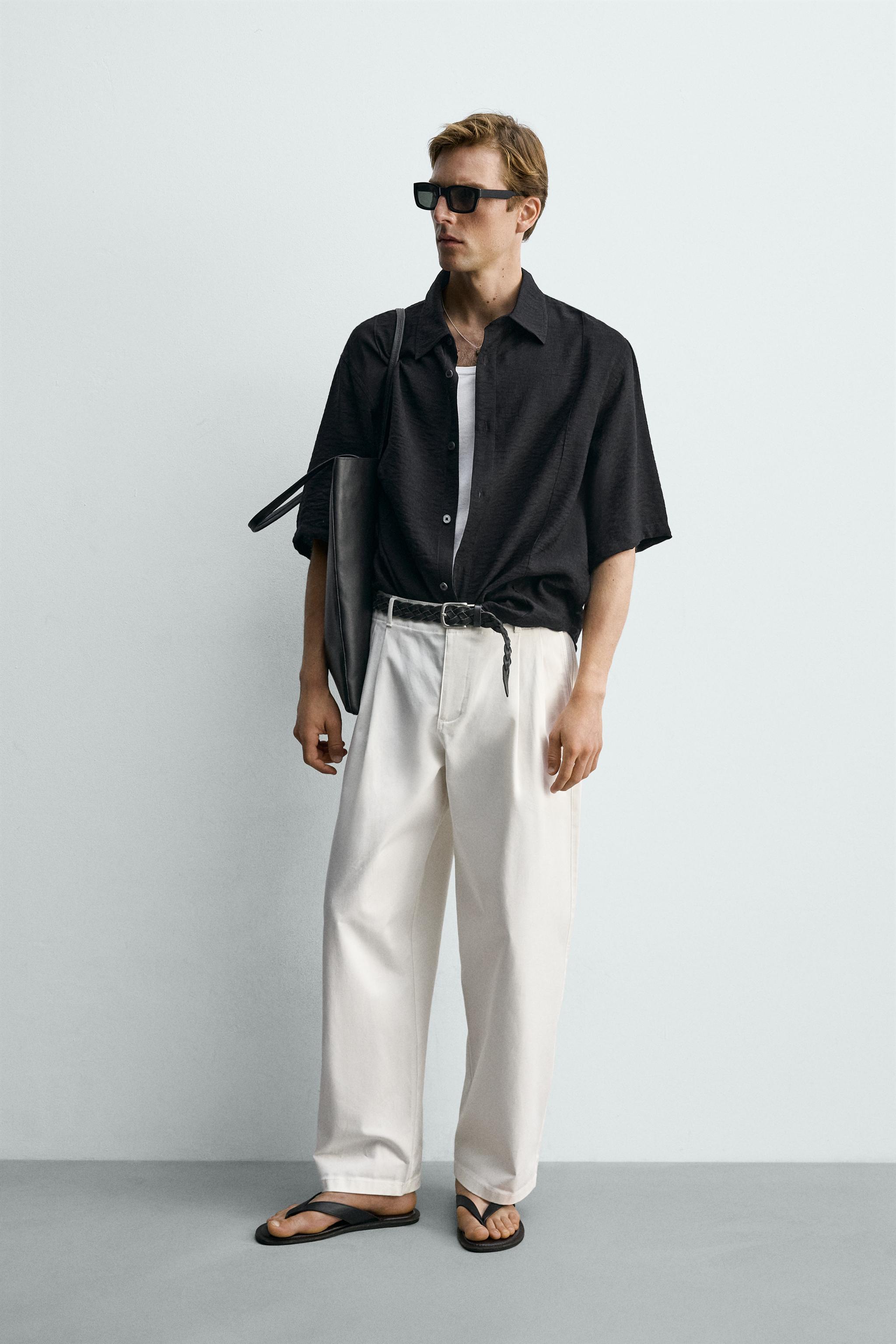 FLOWY TEXTURED SHIRT